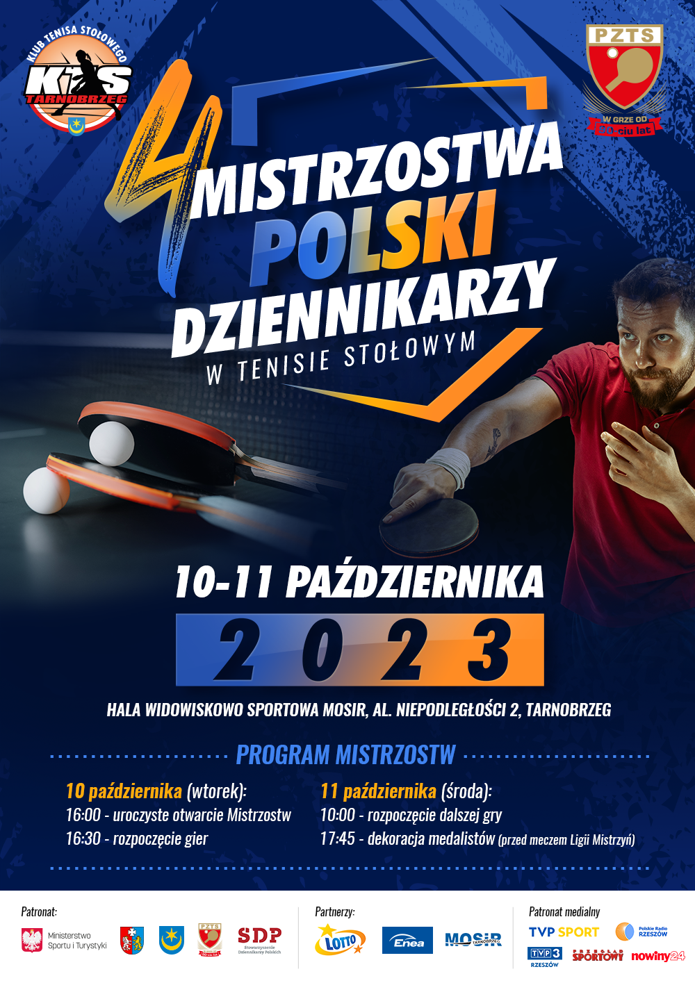 4. Mistrzostwa Polski Dziennikarzy w Tenisie Stołowym